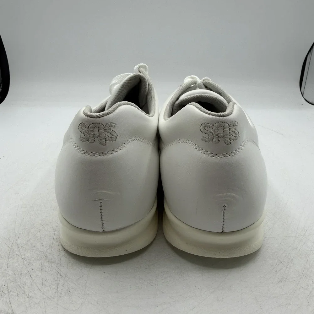 SAS Free Time Shoes Womens 10.5 M White Leather Walking Comfort Tripad Lace Up